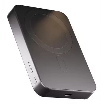 ZENS Powerbank Slim Qi2 Al 10000mAh Melns