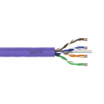 DIGITUS instalācijas kabelis - CAT6 - U/UTP - B2ca - 100m - Violeta