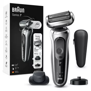 Folia skuveklis Braun Series 7 71-S4200cs Melns AutoSense Akumulators