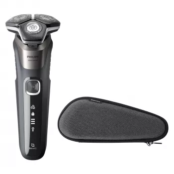 Philips SHAVER Series 5000 S5887/30 vīriešu skuveklis Rotācijas skuveklis Trimeris Melns, Pelēks