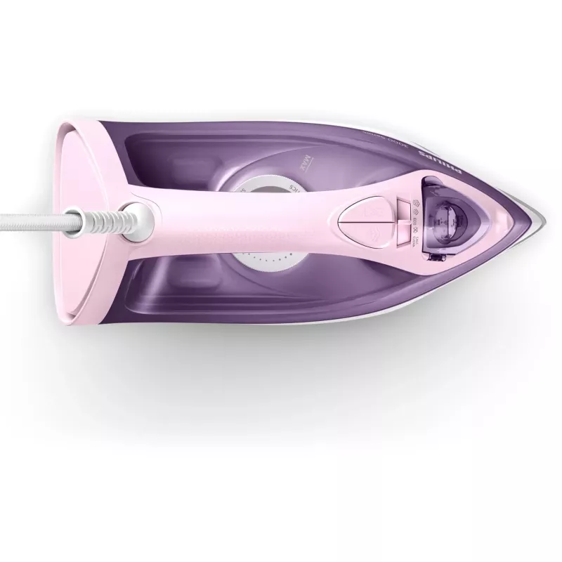 Philips 3000 sērijas DST3020/30 tvaika gludeklis ar keramikas zoli, 2200 W, rozā, violeta