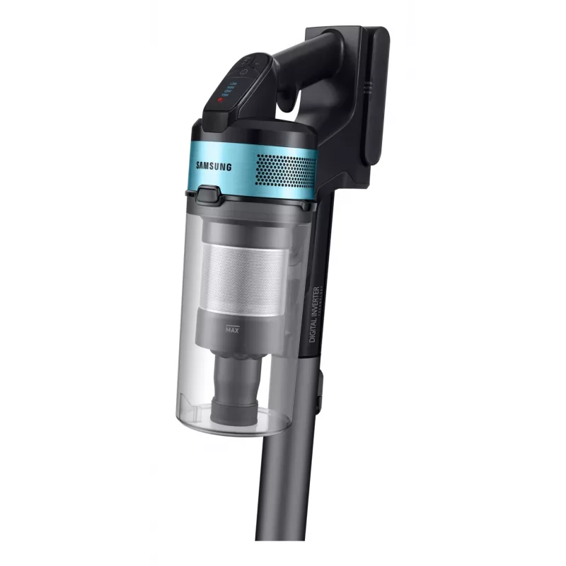 Samsung VS20B75AGR1/GE 2-in-1 putekļsūcējs (bezmaiss, 0.8 L, 550 W, melns/hroms/piparmētra)