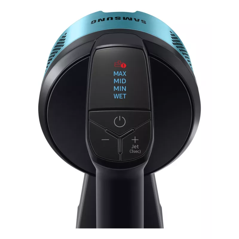 Samsung VS20B75AGR1/GE 2-in-1 putekļsūcējs (bezmaiss, 0.8 L, 550 W, melns/hroms/piparmētra)