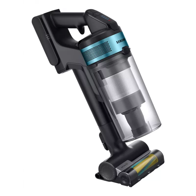 Samsung VS20B75AGR1/GE 2-in-1 putekļsūcējs (bezmaiss, 0.8 L, 550 W, melns/hroms/piparmētra)