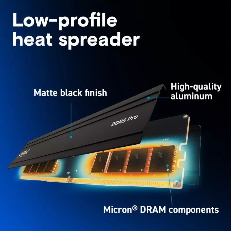 Crucial Pro DDR5-5600 128GB (64GBx2) atmiņas komplekts