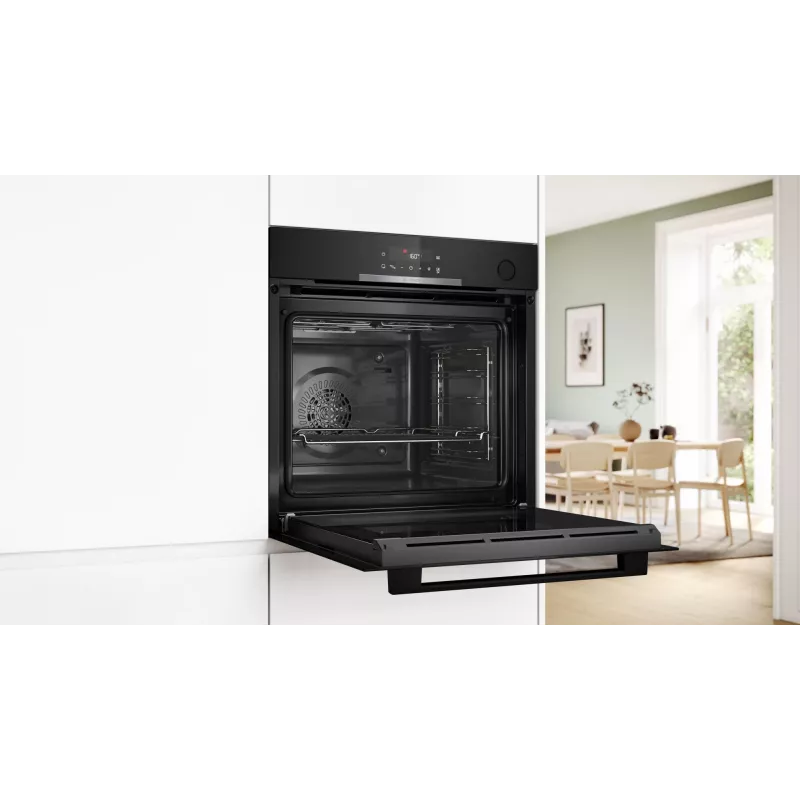 Iebūvējamā elektriskā cepeškrāsns Bosch Serie 4 HRG312BB4, 71 L, 3600 W, melna, skārienvadība, A+