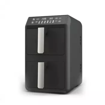 Elektriskā fritētava Maestro MR-761, 10 L, 2400 W, 12 programmas, 80–200 °C, dubultā konstrukcija, melna