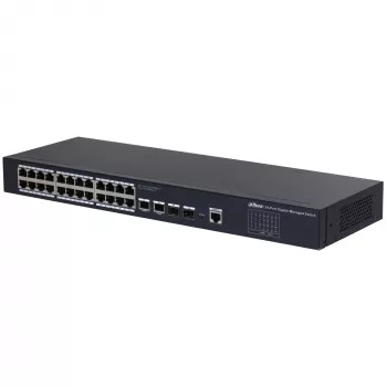 Dahua Technology SG4028 Pārvaldāms L2 Gigabit Ethernet slēdzis (10/100/1000) Melns