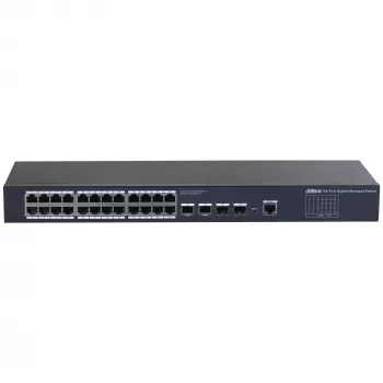 Dahua Technology SG4028 Pārvaldāms L2 Gigabit Ethernet slēdzis (10/100/1000) Melns