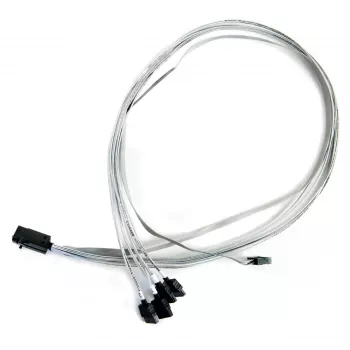 MICROCHIP TECHNOLOGY Iekšējais Mini SAS uz 4x SATA ventilators kabelis ACK-i-hdmsas-4sata-sb-.8m