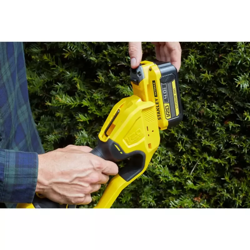 Bezvadu dzīvžoga šķēres STANLEY FATMAX SFMCPH845M1-QW — 45 cm dubultais asmens, 18 V Li‑Ion, 4.1 kg