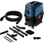 Cilindriskais putekļsūcējs Bosch GAS 15 PS Professional — sausā tīrīšana, 1100 W, 15 L putekļu maiss, 8 L šķidruma tvertne, 270 mbar