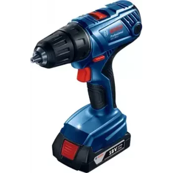 Bosch GSR 180-LI Bezvadu urbjskrūvgriezis 1900 RPM, 2 ātrumi, 13 mm bezatslēgas patrona, 2x Li-Ion 2 Ah