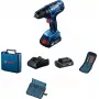 Bosch GSR 180-LI Bezvadu urbjskrūvgriezis 1900 RPM, 2 ātrumi, 13 mm bezatslēgas patrona, 2x Li-Ion 2 Ah