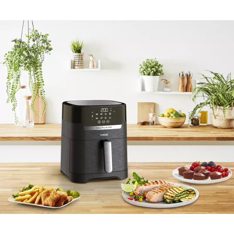 Tefal Easy Fry & Grill EY5058 Viena 4.2 L Brīvstāvoša 1550 W Karstā gaisa fritieris Melns