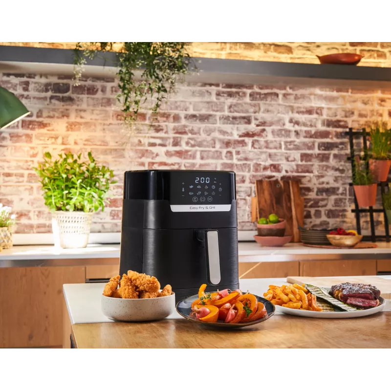 Tefal Easy Fry & Grill EY5058 Viena 4.2 L Brīvstāvoša 1550 W Karstā gaisa fritieris Melns