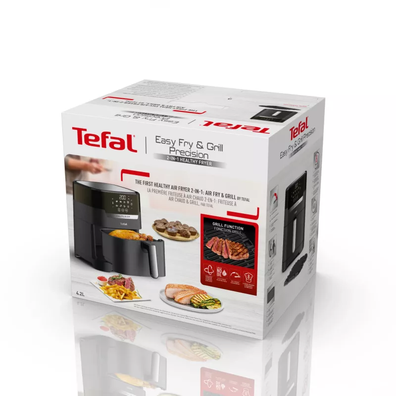 Tefal Easy Fry & Grill EY5058 Viena 4.2 L Brīvstāvoša 1550 W Karstā gaisa fritieris Melns