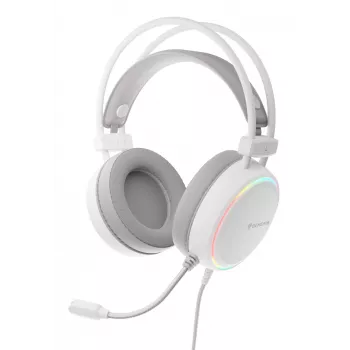 GENESIS NSG-2308 austiņas/headsets Vadu Galvas saite Spēlēšanai USB A tips Balts