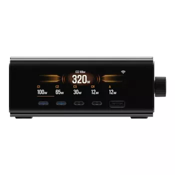Lādētājs EcoFlow EF-STATION320W-EU 320W darbvirsmas lādētājs portatīvajām ierīcēm