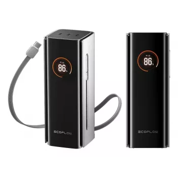 Power bank EcoFlow RAPID Pro 20000 mAh Litija 230W, 3× USB-C, Melns