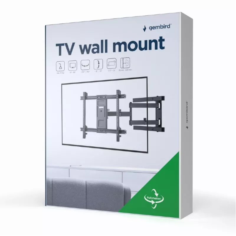 GEMBIRD TV sienas stiprinājums (fiksēts), 37–70 collām