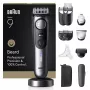 Braun BeardTrimmer 9 BT9560 bārdas trimmeris, 52 pakāpju precizitātes ritenis, akumulators, 2 cm, slapjš/sauss, melns, sudrabs