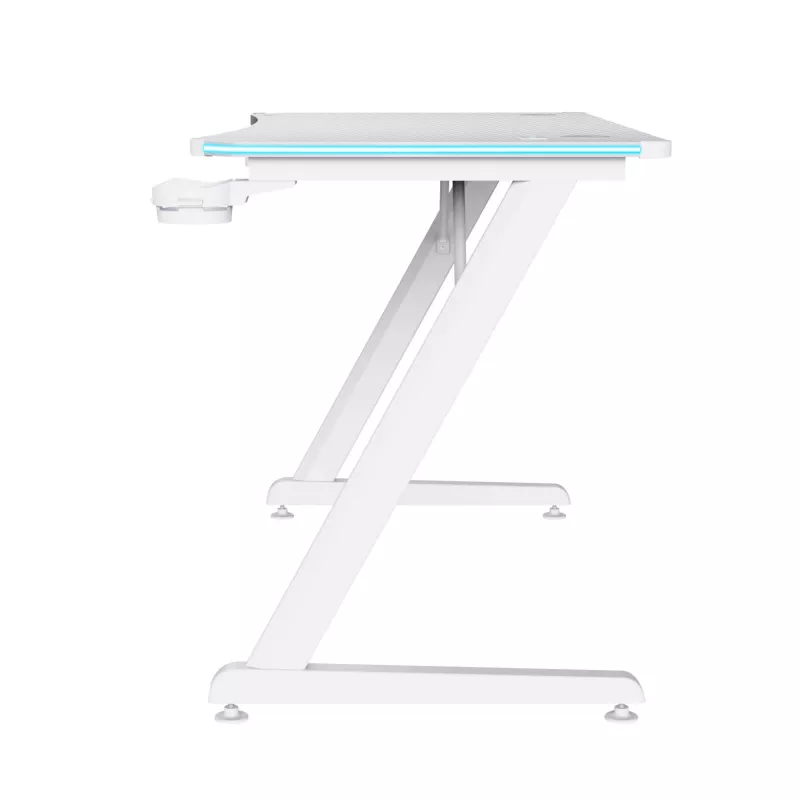 Trust GXT 709W LUMINUS Balts – RGB apgaismots galds
