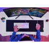 Trust GXT 709W LUMINUS Balts – RGB apgaismots galds