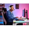 Trust GXT 709W LUMINUS Balts – RGB apgaismots galds