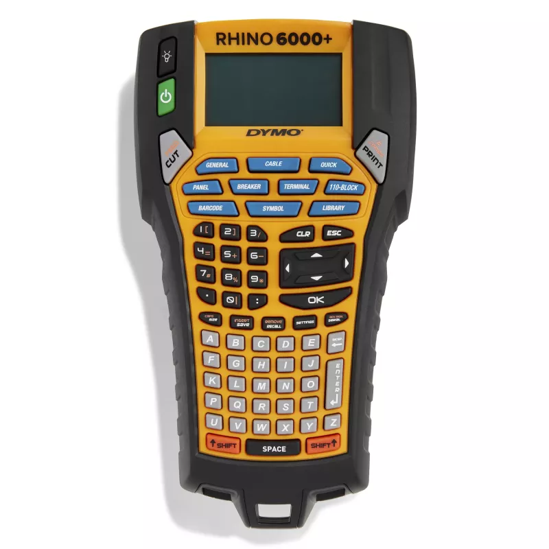 DYMO Rhino 6000+ industriālais marķētājs ar cieto somu, 2 lentēm un akumulatoru