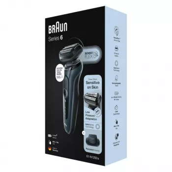 Braun Series 6 61-N1200s Skūšanās mašīna ar trimmeri, melna