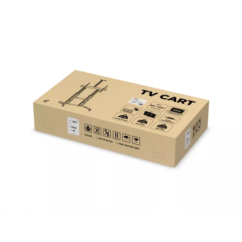 Equip 650605 Mobilais statīvs 60-100 collu LFD displejiem, alumīnijs, 100 kg