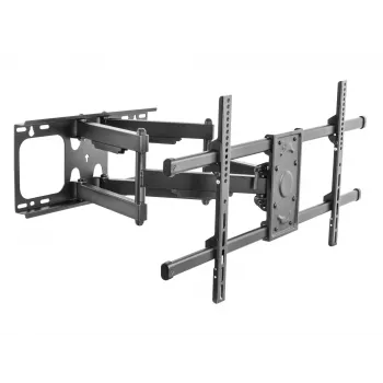 Equip TV sienas kronšteins 37-90 collām, Slīpums/Pagriešana, 200x200 mm, 816x410 mm, -15-5°, -60-60°, Tērauds, Melns