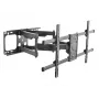 Equip TV sienas kronšteins 37-90 collām, Slīpums/Pagriešana, 200x200 mm, 816x410 mm, -15-5°, -60-60°, Tērauds, Melns