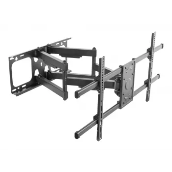 Equip TV sienas kronšteins 37-90 collām, Slīpums/Pagriešana, 200x200 mm, 816x410 mm, -15-5°, -60-60°, Tērauds, Melns