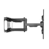 Equip TV sienas kronšteins 37-90 collām, Slīpums/Pagriešana, 200x200 mm, 816x410 mm, -15-5°, -60-60°, Tērauds, Melns