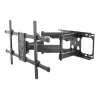 Equip TV sienas kronšteins 37-90 collām, Slīpums/Pagriešana, 200x200 mm, 816x410 mm, -15-5°, -60-60°, Tērauds, Melns