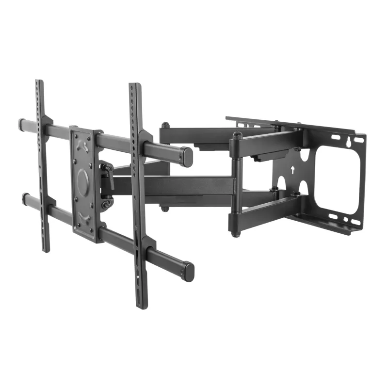 Equip TV sienas kronšteins 37-90 collām, Slīpums/Pagriešana, 200x200 mm, 816x410 mm, -15-5°, -60-60°, Tērauds, Melns