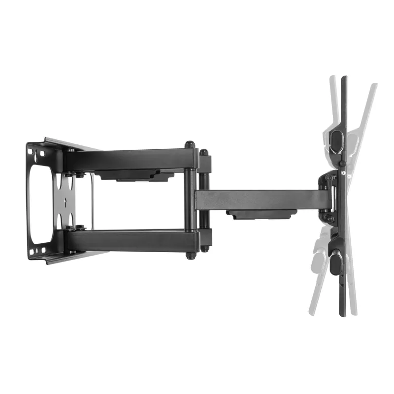Equip TV sienas kronšteins 37-90 collām, Slīpums/Pagriešana, 200x200 mm, 816x410 mm, -15-5°, -60-60°, Tērauds, Melns