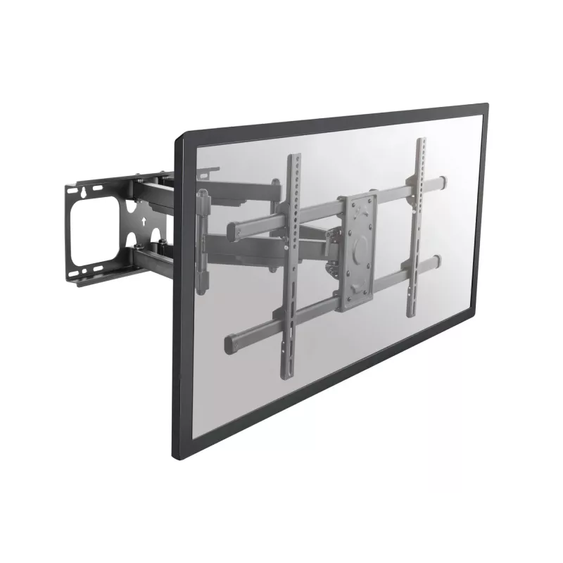Equip TV sienas kronšteins 37-90 collām, Slīpums/Pagriešana, 200x200 mm, 816x410 mm, -15-5°, -60-60°, Tērauds, Melns