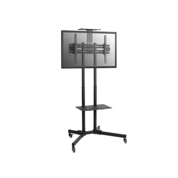 Equip Economy Daudzfunkcionāls TV ratiņš, 50 kg, 94 cm (37 collas), 177,8 cm (70 collas), 600 x 400 mm, Augstuma regulēšana, Melns