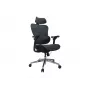 Equip Ergonomic Premium biroja krēsls ar galvas balstu un roku balstiem, zils melns