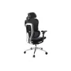 Equip Ergonomic Premium biroja krēsls ar galvas balstu un roku balstiem, zils melns