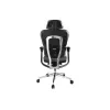 Equip Ergonomic Premium biroja krēsls ar galvas balstu un roku balstiem, zils melns