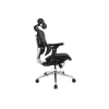 Equip Ergonomic Premium biroja krēsls ar galvas balstu un roku balstiem, melns