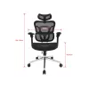 Equip Ergonomic Premium biroja krēsls ar galvas balstu un roku balstiem, melns