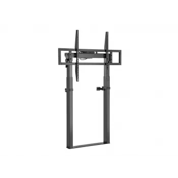 Equip 55-100 collu fiksēts motorizēts sienas stiprinājums, 139.7 cm (55 inch), 2.54 m (100 inch), 200 x 200 mm, 800 x 600 mm, Alumīnijs, Plastmasa, Nerūsējošais tērauds, Melns