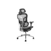 Equip Ergonomic Premium biroja krēsls ar galvas balstu un roku balstiem, pelēks