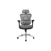 Equip Ergonomic Premium biroja krēsls ar galvas balstu un roku balstiem, pelēks