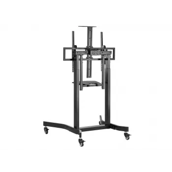 Equip mobilais motorizēts LFD ratiņš 55-100 collām, 2.54 m (100 inch), 200x200 mm, 800x600 mm, -10 - 5°, melns